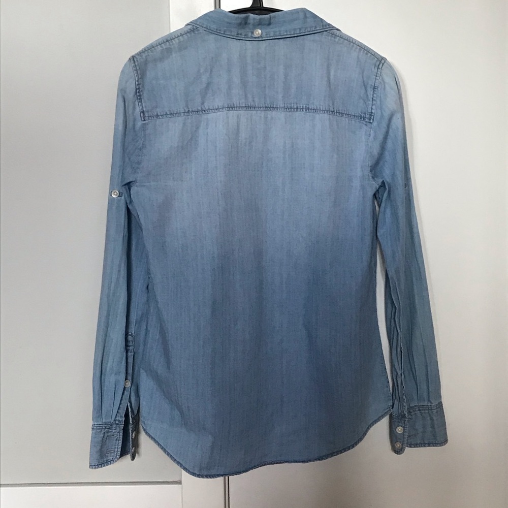 J.Crew Keeper Chambray Button Down Top - image 4